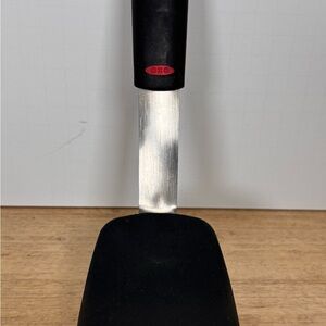 OXO Good Grips Silicone Flexible Turner Black/Silver Spatula Heat Resistant